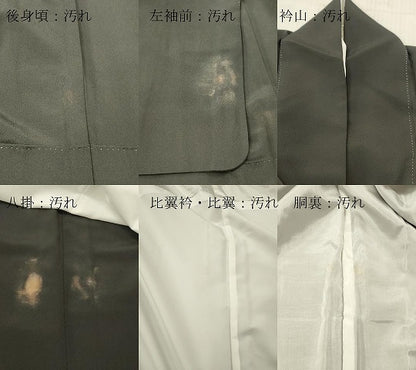 平和屋着物■豪華黒留袖　駒刺繍　草葉文　暈し染め　金彩　正絹　逸品　DABF6072zy