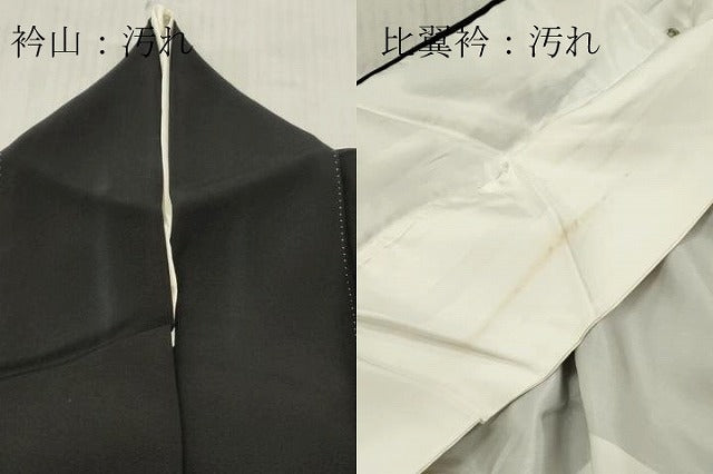 平和屋着物■豪華黒留袖　作家物　手描き　風景文　暈し染め　正絹　逸品　DABF6076zy