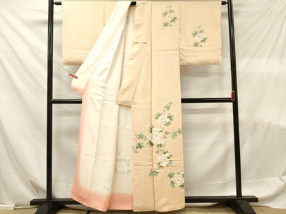 平和屋着物■訪問着　枝桜　正絹　逸品　DABF6083zy