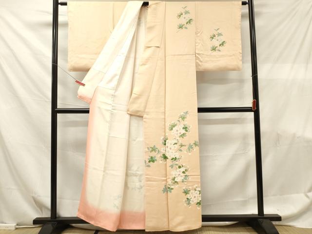 平和屋着物■訪問着　枝桜　正絹　逸品　DABF6083zy