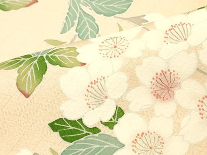 平和屋着物■訪問着　枝桜　正絹　逸品　DABF6083zy