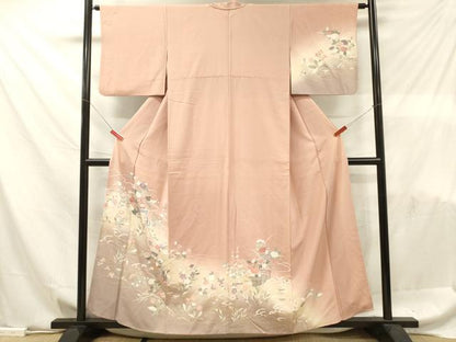 平和屋着物■訪問着　御所車花文　暈し染め　金銀彩　正絹　逸品　DABF6088zy
