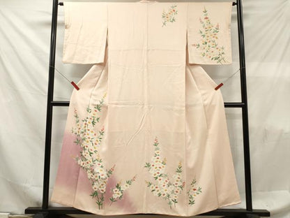 平和屋着物■訪問着　枝花文　暈し染め　金彩　正絹　逸品　DABF6098zy