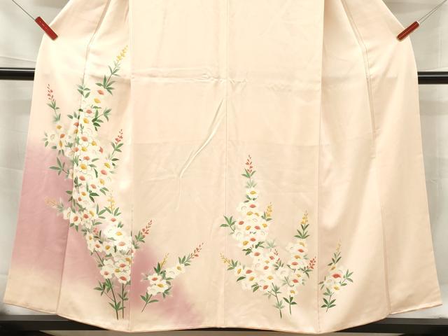 平和屋着物■訪問着　枝花文　暈し染め　金彩　正絹　逸品　DABF6098zy