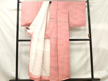 平和屋着物■上質な小紋　村上伸一郎　雲文　暈し染め　反端付き　正絹　逸品　DABF6111zy