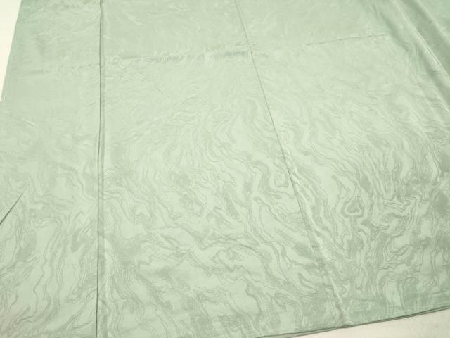 平和屋着物■上質な色無地　霞地紋　白藍色　正絹　逸品　DABF6114zy
