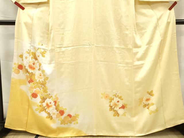 平和屋着物■訪問着　草花文　暈し染め　金彩　正絹　逸品　DABF6115zy