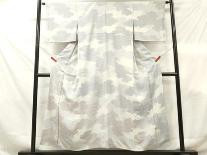 平和屋着物■訪問着　雲取り青海波文　正絹　逸品　DABF6126zy