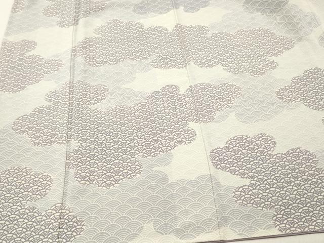 平和屋着物■訪問着　雲取り青海波文　正絹　逸品　DABF6126zy