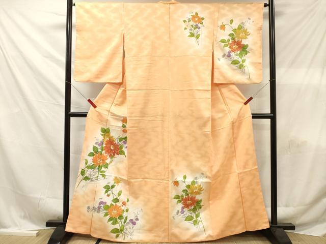 平和屋着物■訪問着 花鳥文 暈し染め 金彩 洗える着物 DABF6131zy