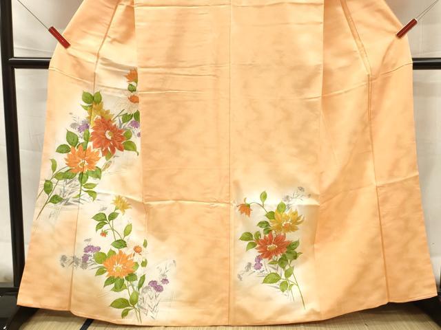 平和屋着物■訪問着 花鳥文 暈し染め 金彩 洗える着物 DABF6131zy