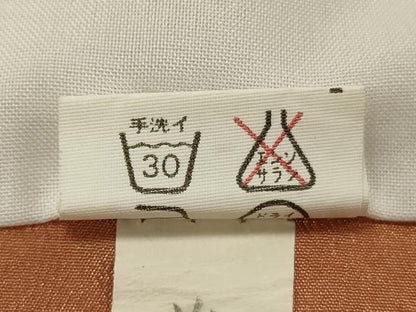 平和屋着物■小紋　舞花文　暈し染め　金彩　洗える着物　DABF6133zy