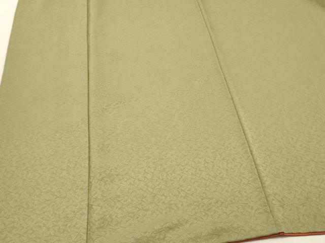 平和屋着物■上質な色無地 霞地紋 柳茶色 正絹 逸品 DABF6136zy