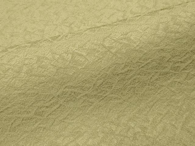 平和屋着物■上質な色無地 霞地紋 柳茶色 正絹 逸品 DABF6136zy