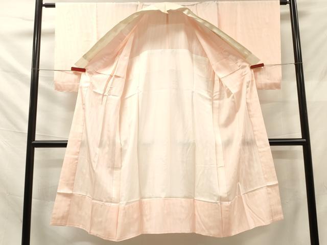 平和屋着物■長襦袢 無双仕立て 絞り 舞花文 暈し染め 半襟刺繍 正絹 逸品 DABF6145zy