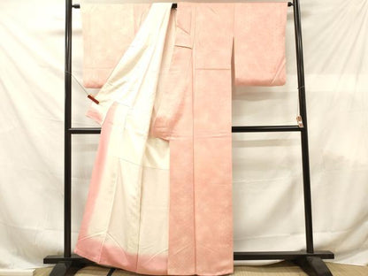 平和屋着物■上質な小紋 地紋起こし 青海波文 暈し染め 正絹 逸品 DABF6148zy