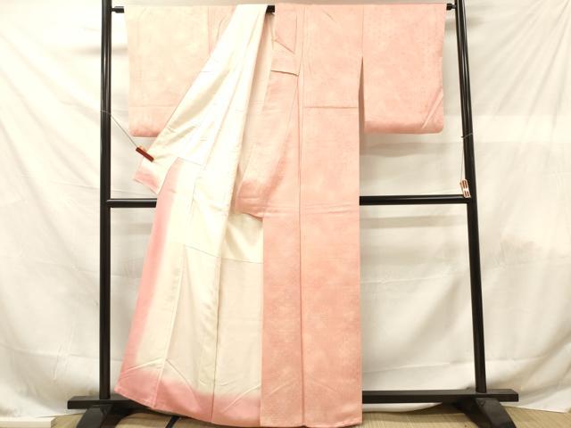 平和屋着物■上質な小紋 地紋起こし 青海波文 暈し染め 正絹 逸品 DABF6148zy