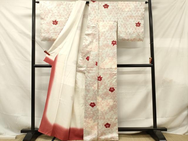 平和屋着物■上質な小紋　風景花文　正絹　逸品　未使用　DABF6149zy
