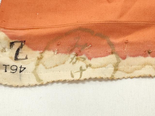 平和屋着物▼羽織・コート　反物　羽尺　ろうけつ染　葡萄蔦の葉文　逸品　未使用　DABF6213zy