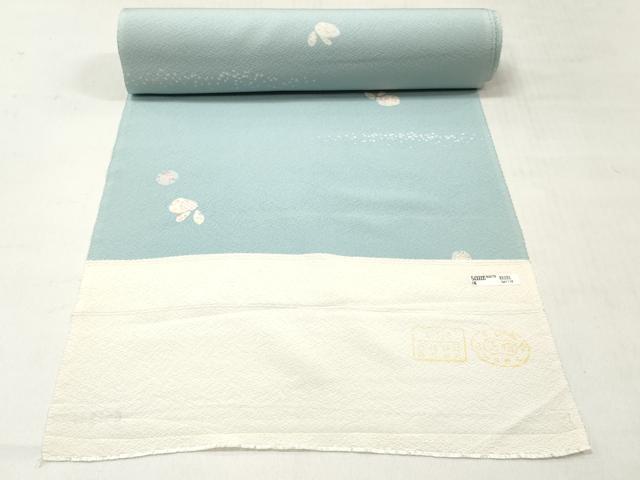 平和屋着物●小紋　反物　着尺　舞花文　兎　逸品　未使用　DABF6272zy