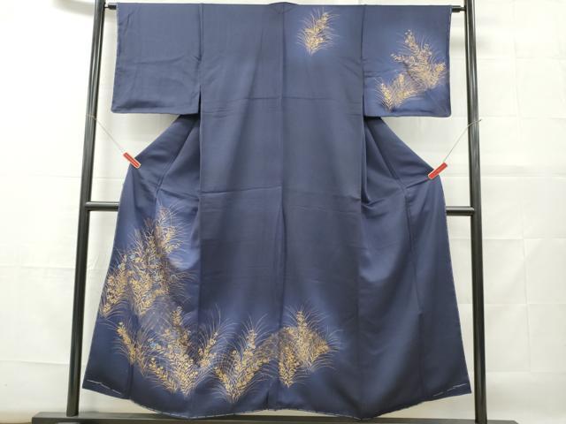 平和屋着物■訪問着　刺繍　草花松文　暈し染め　金彩　正絹　逸品　未使用　DABF6444zy
