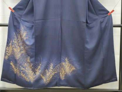 平和屋着物■訪問着　刺繍　草花松文　暈し染め　金彩　正絹　逸品　未使用　DABF6444zy