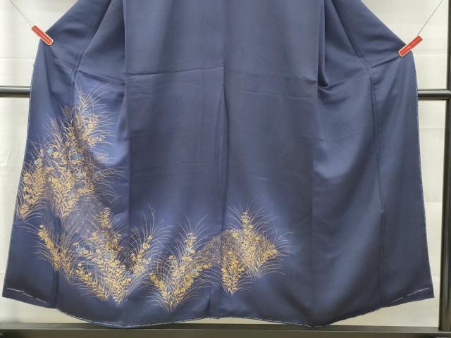 平和屋着物■訪問着　刺繍　草花松文　暈し染め　金彩　正絹　逸品　未使用　DABF6444zy
