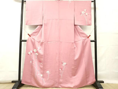 平和屋着物■訪問着　枝花文　正絹　逸品　DABF6447zy