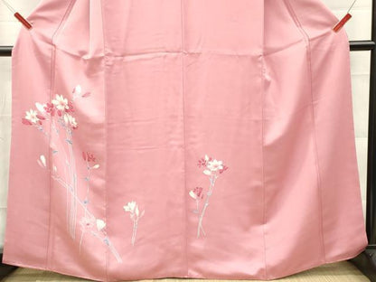 平和屋着物■訪問着　枝花文　正絹　逸品　DABF6447zy