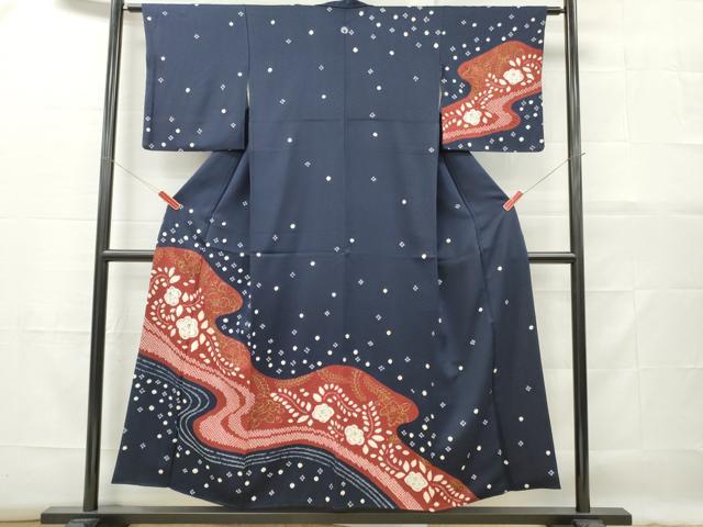 平和屋着物■訪問着　絞り　辻が花　金彩　正絹　逸品　DABF6448zy
