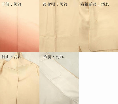 平和屋着物■訪問着　霞文　暈し染め　正絹　逸品　DABF6451zy