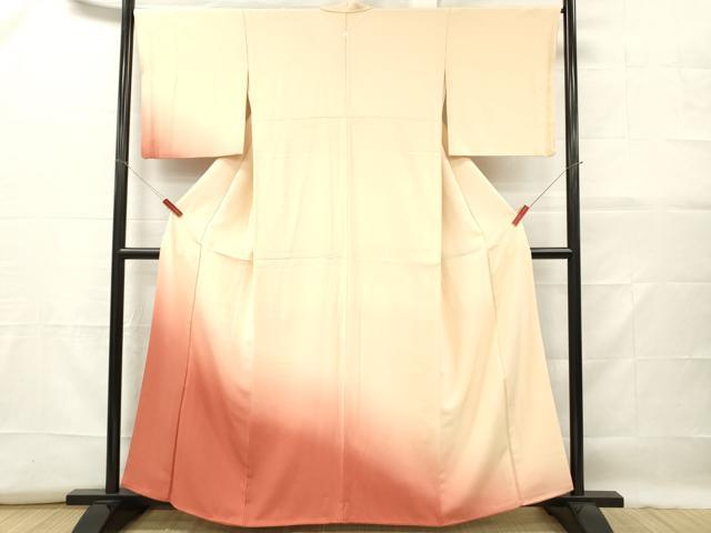 平和屋着物■訪問着　霞文　暈し染め　正絹　逸品　DABF6451zy