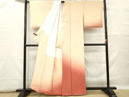 平和屋着物■訪問着　霞文　暈し染め　正絹　逸品　DABF6451zy