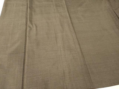 平和屋着物■男性　紬　アンサンブル　80亀甲　長羽織　正絹　逸品　DABF6467zy