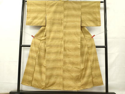 平和屋着物■上質な紬　霞文　正絹　逸品　DABF6481zy