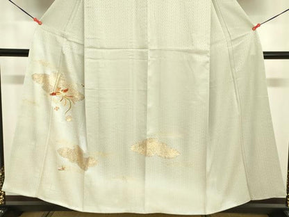 平和屋着物■訪問着　刺繍　鳳凰器物文　暈し染め　金彩　正絹　逸品　DABF6491zy