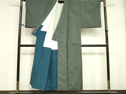 平和屋着物■本場大島紬　80亀甲　総詰め　正絹　逸品　DABF6492zy