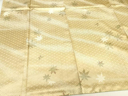 平和屋着物■上質な小紋　楓文　正絹　逸品　DABF6496zy