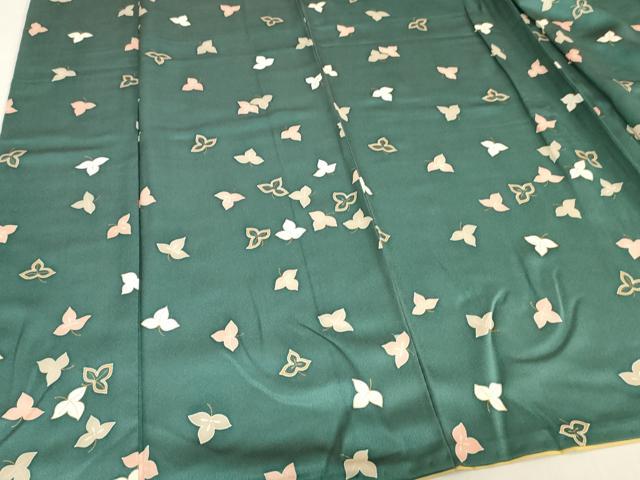 平和屋着物■上質な小紋　舞葉文　金彩　正絹　逸品　DABF6505zy