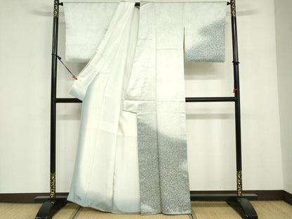 平和屋着物■訪問着　霞文　暈し染め　正絹　逸品　DABF6514zy