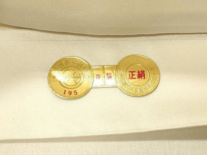 平和屋着物◎西陣　六通柄袋帯　蜀江花文　銀糸　証紙付き　正絹　逸品　DABF6534qp