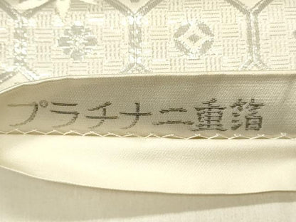 平和屋着物◎六通柄袋帯　霞文　天平唐草文　プラチナ二重箔　正絹　逸品　DABF6610qp