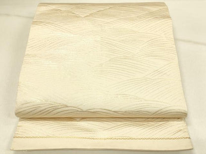 平和屋着物◎両面 六通柄袋帯 琳派宗達 納経槇島文 金糸 正絹 逸品 DABF6635qp