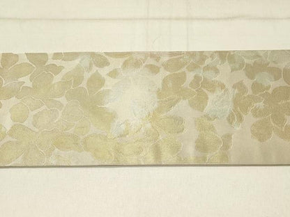 平和屋着物◎九寸名古屋帯　舞花文　金銀糸　正絹　逸品　DABF6786qp