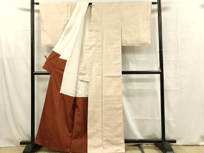 平和屋着物■上質な紬 110亀甲 亀甲柄 正絹 逸品 DABF6807qp