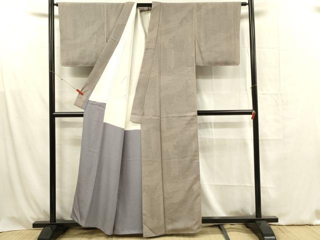 平和屋着物■江戸小紋 花尽くし 正絹 逸品 DABF6808qp