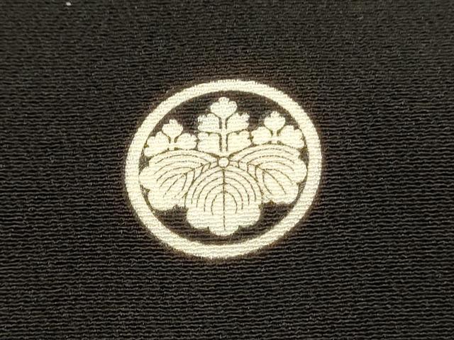 平和屋着物■豪華黒留袖 駒刺繍 扇面鳳凰花文 暈し染め 金彩 正絹 逸品 DABF6816qp