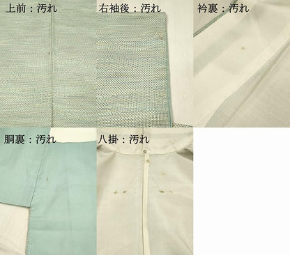 平和屋着物■上質な紬　110亀甲　横段文　正絹　逸品　DABF6827qp