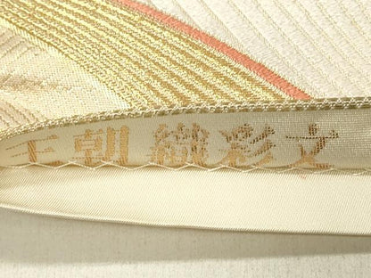 平和屋着物◎六通柄袋帯　唐織　王朝織彩文　金糸　九百錦　正絹　逸品　DABF6831qp