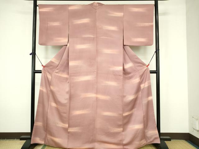 平和屋着物■上質な小紋　箔散らし　霞文　暈し染め　金彩　正絹　逸品　DABF6891qp